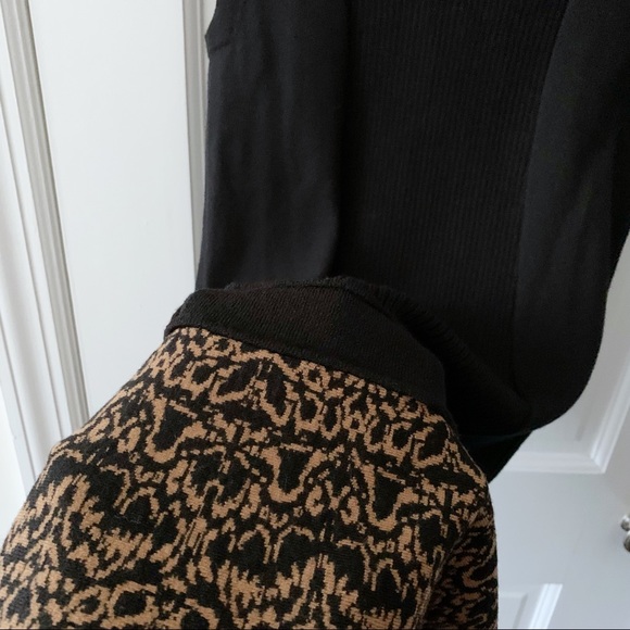 D. Exterior Wool-blend Colorblock Dress - Picture 7 of 8